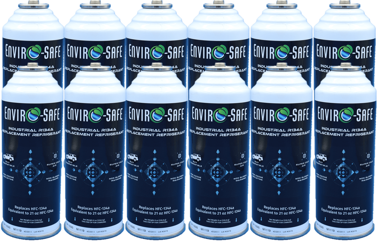 SUV Industrial R134a Universal Replacement Refrigerant, Multi-pack Case of 12 Cans, R134, R-134a