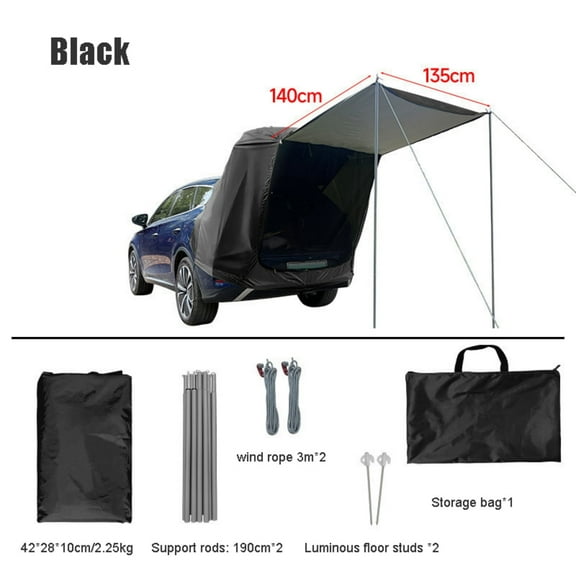 Portable Car Awning for SUV Van Truck Jeep Large Vehicle Awning Tailgate Tent for Tailgating Camping