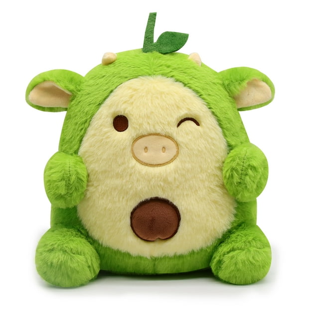 suwjelany-cow-stuffed-animal-9-cute-cow-plush-toy-green-stuffed-cow