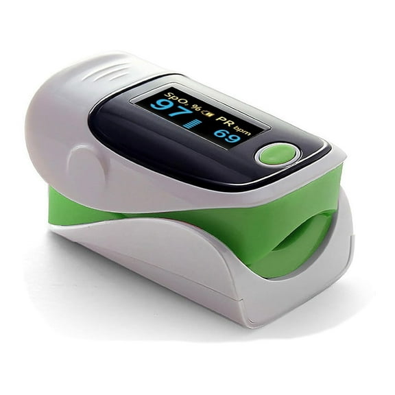 SUWU Finger Pulse Oximeter Pulse Blood Oxygen Monitor- 4 Color Screen Display For Sports Use,Green