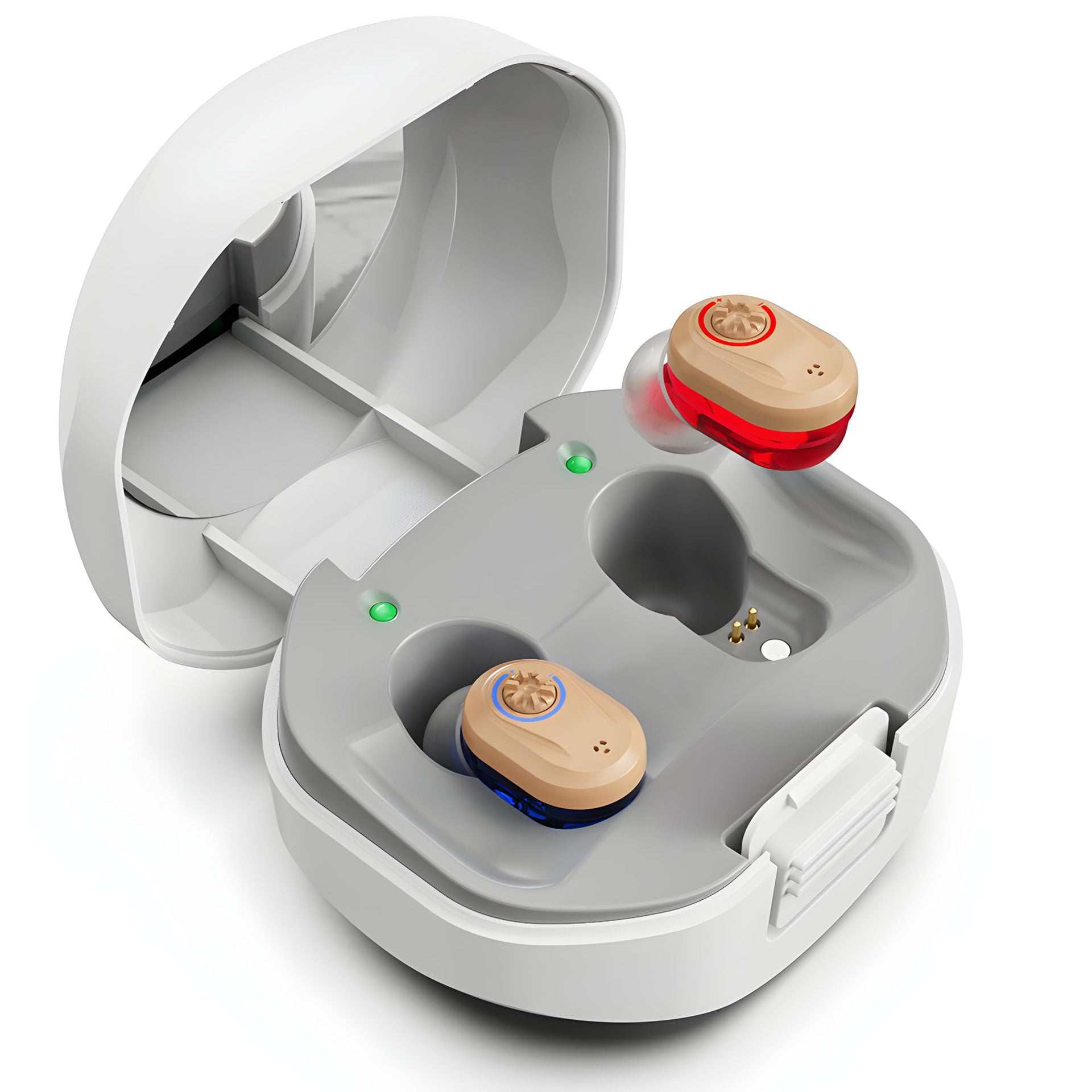 SUWU Hearing Aids for Seniors, Rechargeable Personal Sound Amplifiers for Severe Hearing Loss, Hearing Amplifiers for Adults with Noise Cancelling, Magnetic Charging Case