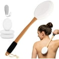 thumbnail image 1 of SUWU Lotion Applicator for Back with 3 Replaceable Pads, Long Handle Back Scrubber Pad for Easy Self Application of Shower Body Wash, Skin Cream, Sunscreen, Shower Brush for Men and Women, 1 of 7