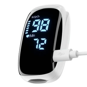 SUWU Pulse Oximeter Fingertip with Rechargeable for Sports Use (White)