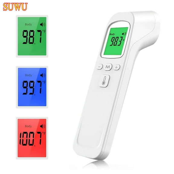 SUWU Touchless Forehead Thermometer, Digital Infrared Thermometer for Adults and Kids, Baby 2 in 1 Dual-Mode with Fever Instant Accuracy Readings, White