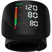 SUWU Wrist Blood Pressure Monitor LED Display, Touch Screen Wrist Blood Pressure Cuff 99x2 Reading Memory Wrist Bp Monitor with Carrying CaseBlack