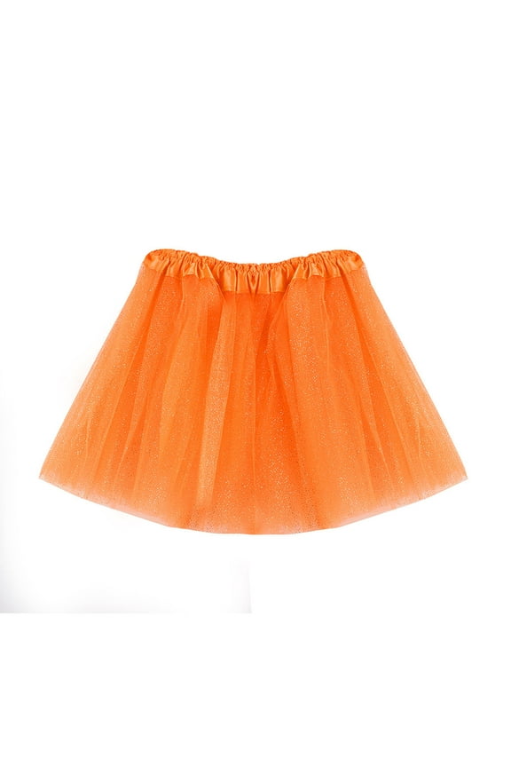 Baby Girl Outfits Girls Kids Baby Dance Tutu Skirt Pettiskirt Ballet Fancy Orange One Size