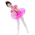 thumbnail image 1 of SUXIAN Baby Girl Outfits Toddler Leotards Ballet Bodysuit Dancewear Dress for Performance and Recital Hot Pink 110, 1 of 7