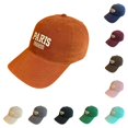 thumbnail image 1 of SUXIAN Baseball Cap Paris Embroidered Men Women Retro Sports Outdoor Casual Sunhat One Size, 1 of 4