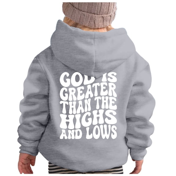 SUXIAN Boys Hoodies Casual Loose Cute Print Long Sleeve for Sport Comfortable Wear Grey_#1 3-4 Years