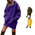 thumbnail image 1 of SUXIAN Casual Womens Sweatshirts Warm Cozy Solid Pullover Hoodie, 1 of 5