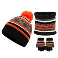 thumbnail image 1 of SUXIAN Childrens Winter Scarf Set Outdoor Warm Hat Neck and Gloves Black One Size, 1 of 6