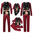 thumbnail image 1 of SUXIAN Christmas Pajamas Long Sleeve T Shirt and Pants Holiday Mom Style Ladies Pajamas, 1 of 6
