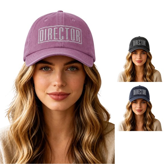 SUXIAN DIRECTOR Embroidered Baseball Cap, 3D Snapback Hat