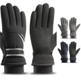 thumbnail image 1 of SUXIAN Exercise Gloves Winter Thermal Skiing Touchscreen Warm Mittens Outdoor Cycling Cold Weather Windproof Insulated Grip Workout Gloves Black One Size, 1 of 2