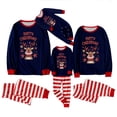thumbnail image 1 of SUXIAN Family Christmas Pajamas Long Sleeve Casual Print Crewneck Comfy Loungewear Parents and Kids Holiday Outfit Kids Pajamas, 1 of 4