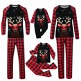 thumbnail image 1 of SUXIAN Family Christmas Pajamas Long Sleeve T Shirt and Pants Holiday Dad Pajamas Men, 1 of 6