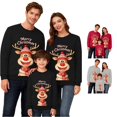 thumbnail image 1 of SUXIAN Family Christmas Sweatshirt Long Sleeve Crewneck Print Soft Lightweight Parent Child Outfits Kids Sweatshirt, 1 of 7