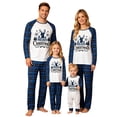 thumbnail image 1 of SUXIAN Family Matching Christmas Pajamas Crew Neck Long Sleeve Top Plaid Pants Soft Cozy Holiday Sleepwear Two Piece Set, 1 of 7