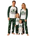 thumbnail image 1 of SUXIAN Family Matching Christmas Pajamas Crew Neck Long Sleeve Top Plaid Pants Soft Cozy Holiday Sleepwear Two Piece Set, 1 of 7