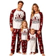 thumbnail image 1 of SUXIAN Family Matching Christmas Pajamas Crew Neck Long Sleeve Top Plaid Pants Soft Cozy Holiday Sleepwear Two Piece Set, 1 of 7