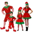 thumbnail image 1 of SUXIAN Family Matching Christmas Santa 3 Piece Set Comfortable Holiday Party Festive Cosplay Performance Celebration Outfit, 1 of 6