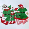 thumbnail image 1 of SUXIAN Family Matching Christmas Santa 3 Piece Set Soft Festive Holiday Party Celebration Cosplay Performance Outfit, 1 of 5