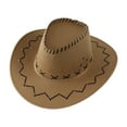 thumbnail image 1 of SUXIAN Faux Suede Kids Cowboy Hat for Themed Parties Dress Up and Halloween Costumes for Boys and Girls Cowboy Hat Khaki1 One Size, 1 of 3