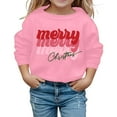 thumbnail image 1 of SUXIAN Girls Hoodie Long Sleeve Soft Sweatshirt Graphic Design Kids Cute Pullovers for Girls and Christmas Sweatshirt with Christmas Sweatshirt Pink 4-5 Years, 1 of 4