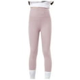 thumbnail image 1 of SUXIAN Girls Leggings Spring/summer Kids Pure Color Pants Tights High Waisted Slim Fit Pants Yoga Bottoms out Wear Ruffle Kids Leggings Purple 5-6 Years, 1 of 5
