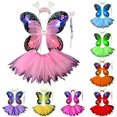 thumbnail image 1 of SUXIAN Girls Skirts Carnival Fairy Magical Colorful Outfit Play Skirt For Toddler Kids Toddler Girls Skirts Pink_002 4-11 Years, 1 of 5