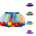 thumbnail image 1 of SUXIAN Girls Skirts Carnival Mesh Tutu Ballet Dance Party Outfit For Kids Toddler Girl Skirts Blue_001 2-4 Years, 1 of 3