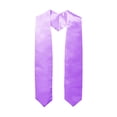 thumbnail image 1 of UJNDER Graduation Ribbon Scarf Casual Solid Color Scarf Belt for Purple One Size, 1 of 2