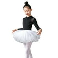 thumbnail image 1 of SUXIAN Kid Girls Ballet Dance Dress Lace Long Sleeve Leotards Removable Tutu Skirt Ballerina Outfit Dancewear Performance Outfit Sets Black 150, 1 of 2