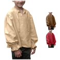 thumbnail image 1 of SUXIAN Kids Blouses Ruffled Long Sleeve Top Soft Comfortable Going Out Blouses For Kids Khaki 9-10 Years, 1 of 8