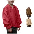 thumbnail image 1 of SUXIAN Kids Blouses Ruffled Long Sleeve Top Soft Comfortable Going Out Blouses For Kids Red 7-8 Years, 1 of 8