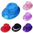 thumbnail image 1 of SUXIAN Kids Carnival Sparkly Sequin Top Hat Performance Dance Party Stage Show Accessory One Size, 1 of 3