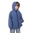 thumbnail image 1 of SUXIAN Kids Jacket Lightweight Windproof for Girls Boys Outdoor Loose Fit Hiking Travel Coat Breathable Casual Navy 4-5 Years, 1 of 5