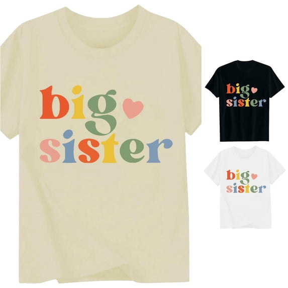 SUXIAN Kids T Shirt Fashion Letter Print Round Neck Short Sleeve Casual Tee Design 2 Toddler Shirts Beige_002 4-5 Years