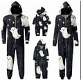 thumbnail image 1 of SUXIAN Matching Family Pajamas Halloween Zipper Romper Print Hoodie Long Sleeve Family Matching Outfit Toddler Pajamas, 1 of 4