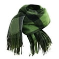 thumbnail image 1 of SUXIAN Neck Scarf for Women Musical Note Design Chiffon Soft Warm Winter Fashion Army Green One Size, 1 of 3