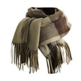 thumbnail image 1 of SUXIAN Neck Scarf for Women Musical Note Design Chiffon Soft Warm Winter Fashion Brown One Size, 1 of 3
