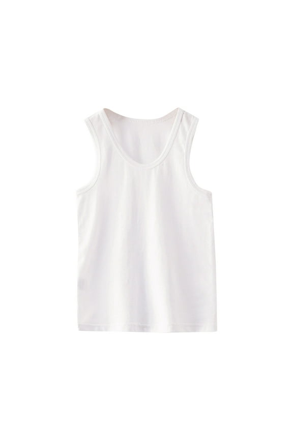 Solid Racerback Dance Tank for Girls girl tops Crop Top Ballet Gymnastics White 5-6 Years