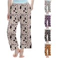 thumbnail image 1 of SUXIAN Trouser Girls Halloween Print Soft Cotton Pajama Bottoms Straight Leg Casual Long Pants Comfortable Everyday Wear Pants for Kids, 1 of 5