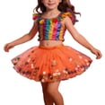 thumbnail image 1 of SUXIAN Tulle Skirt Carnival Colorful Mesh Layered Tutu Ballet Dance Performance Skirt For Kids Girls Skirts Red 5-6 Years, 1 of 6