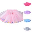thumbnail image 1 of SUXIAN Tulle Skirt Carnival Colorful Mesh Tutu Short Dance Party For Girls Girls Skirts Pink 3-4 Years, 1 of 4