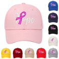 SUXIAN Unisex Baseball Cap Letter Embroidery Cancer Awareness Hat ...