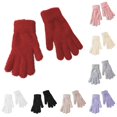 thumbnail image 1 of SUXIAN Warm Gloves Thermal Knitted Touchscreen Winter Riding Mittens Outdoor Sports Cycling Running Cold Weather Cold Weather Gloves Red One Size, 1 of 3