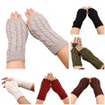 thumbnail image 1 of SUXIAN Winter Gloves Women Mobile Keep Knitted Warm Riding Phone Touchscreen Cozy Soft Thermal Gloves Y One Size, 1 of 3