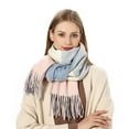 thumbnail image 1 of SUXIAN Winter Scarf for Women Plaid Printed Keep Warm with Tassels Long Wrap AA_1# A, 1 of 4