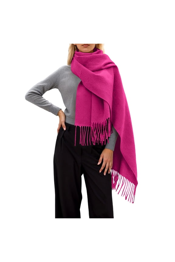Winter Scarf for Women Soft Cozy Thick Wrap Shawl Elegant RD2 One Size